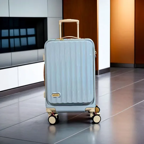 20 Inch Airplane Carry-on Essentials Lightweight Front Loading Suitcase Travel Bag