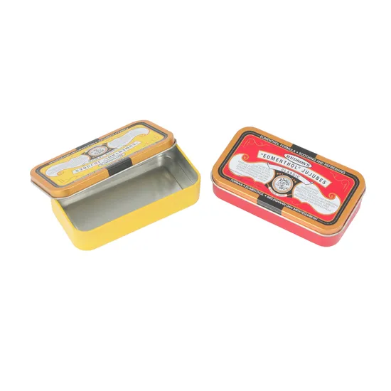 Luxury Tinplate Canister for Food Storage Custom Metal Tin Box for Snack Packaging