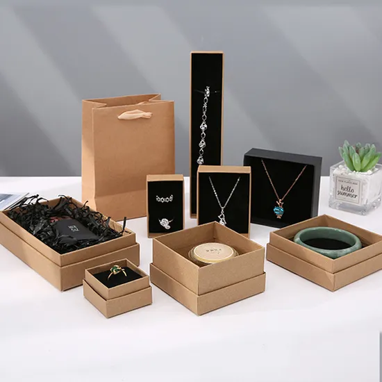 High Quality Custom Logo Jewelry Gift Packaging Box Luxury Ring Necklace Earring Bracelet Paper Box