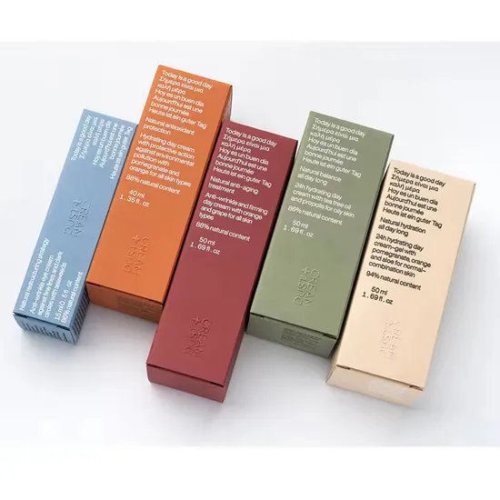 Card Box Factory Custom Color Printing Folding Box Medical Household Goods Packaging Paper Box Perfume Skin Care Cosmetic Small Box Card Box