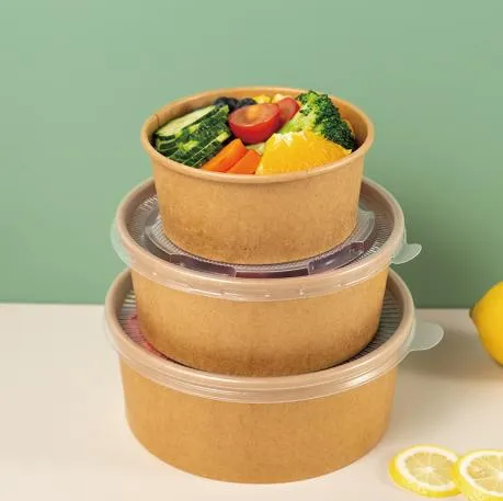 Brown White Kraft Paper Disposable Sushi Container Food Packaging Box