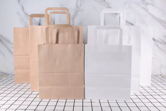 Wholesale Kraft Paper Bag Gift Packaging Shopping Handbag Packing Bags