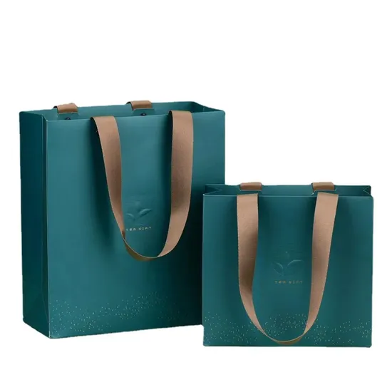 Custom Printed Logo Shoes Clothes Wedding Gift Jewelry Packaging Shopping Bag