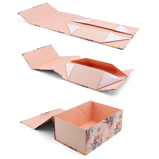 Custom Logo Toy Clothes Electronics Shoes Cosmetic Foldable Packaging Paper Box Collapsible Decorative Gift Boxes