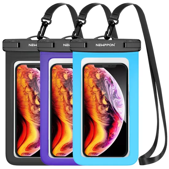 Waterproof Cell Phone Pouch: Waterproof Dry Bag Case with Neck Lanyard - Underwater Clear Cellphone Holder Large Protector for iPhone Samsung