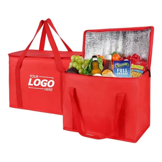 Hot Large Non-Woven Lunch Thermal Bag Food Delivery Insulated Cooler Bag Picnic