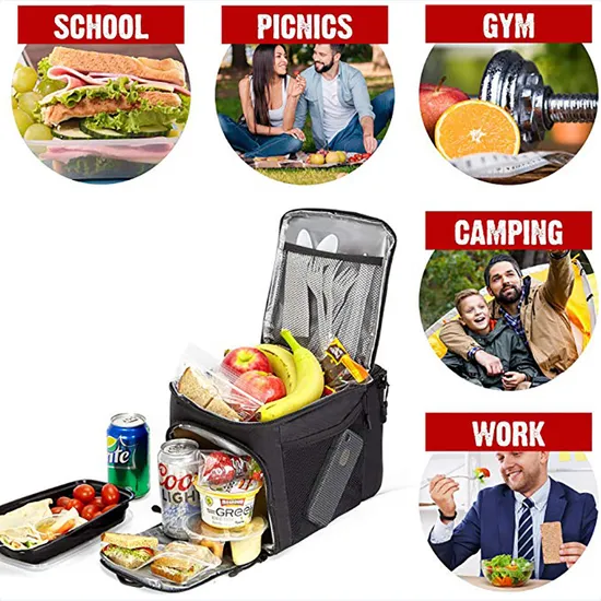 Promotional Meal Prep Cooler Portable Picnic Lunch Meal Management Bag