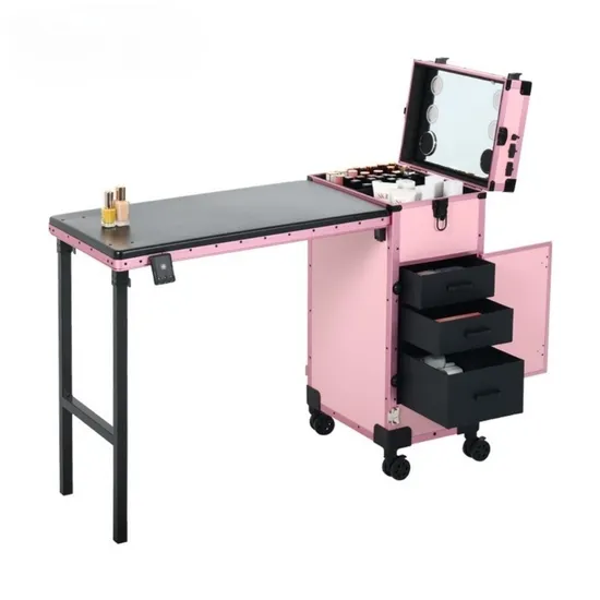 Portable Nail Tech Art Table Beauty Salon Furniture Desk Manicure Table