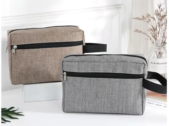 Portable Double-Layer Makeup Bag Multifunctional Digital Bag Waterproof Oxford Cloth Storage Bag