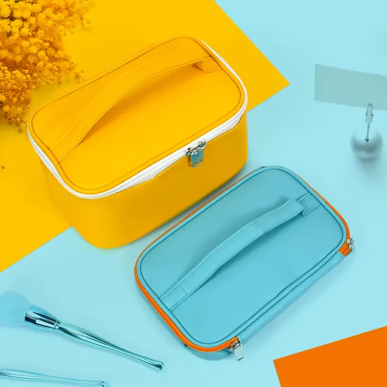 PU Leather Waterproof Travel Wash Bag Large Toiletry Organizer Bag
