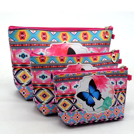 Cheap Custom Logo Wholesale Lady 3D Printing Makeup Cosmetic Bag