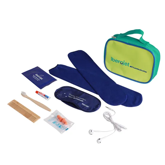 Personalized Wholesale Air Travel Fight Hanging Toiletry Bag First Class Airline Amenity Suitcase Kit Economy Class Dopp Kit Amenities for Hotel