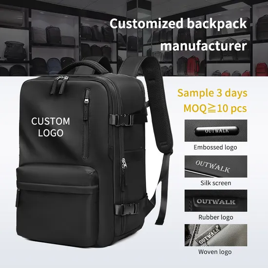 Large Capacity with USB Charging School Student Backpack Oxford Waterproof Laptop Bag