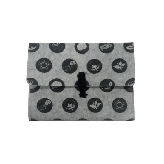 Qingdao Factory Eco-Friendly Heat Transfer Natural Felt Business Card Holder Felt Bag