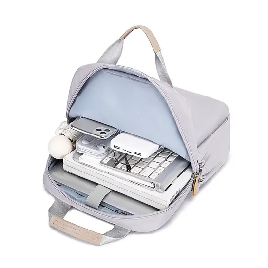 Fuliya Custom Macaron Colored Lightweight Waterproof Female Student Portable Large Capacity Laptop Backpack for Women