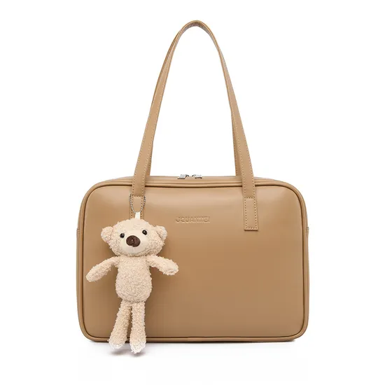 Girls Logo Custom Cute Simple Fashion PU Leather Waterproof Shockproof Tote Notebook Briefcase Wholesale Single Shoulder Computer Ladies Bag