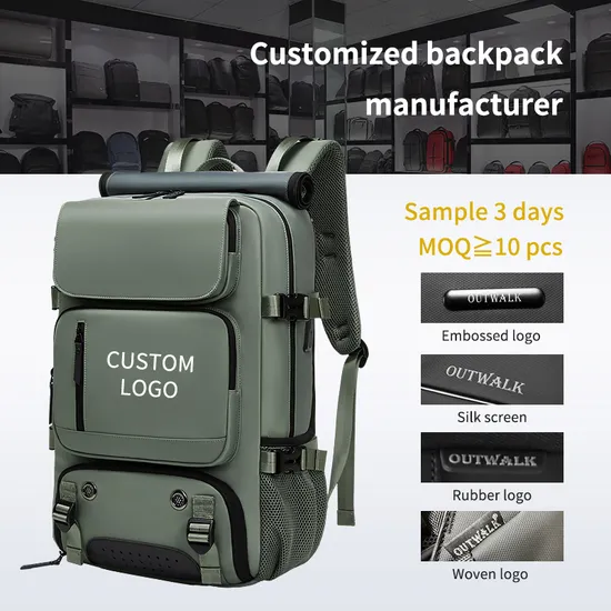 17" New Style Waterproof Business Travel Laptop Backpack with USB Charger