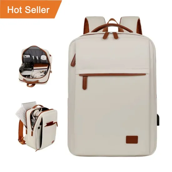 Versatile Travel Large Capacity Student Outdoor Business Laptop Backpack with Waterproof Fabric and Stylish Design