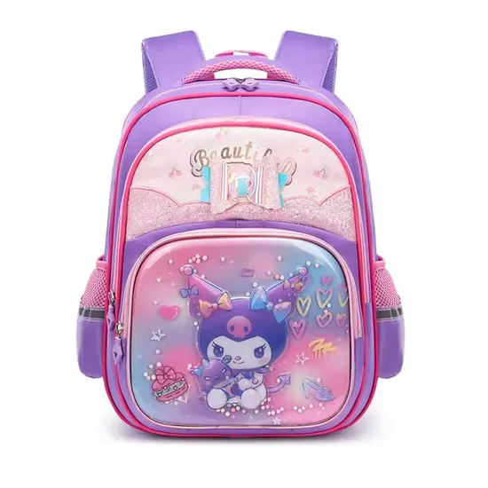 16 Inch Waterproof Mochilas Escolares 3D Kuromi School Bags Kids Backpack for Girls Primary Students