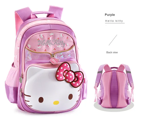 Hello Kitty Fashion Neoprene Girls Boys Cute Preschool Children Kids Backpack Bag