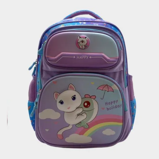 Spacious Girl School Backpack with Fun Designs for Kids