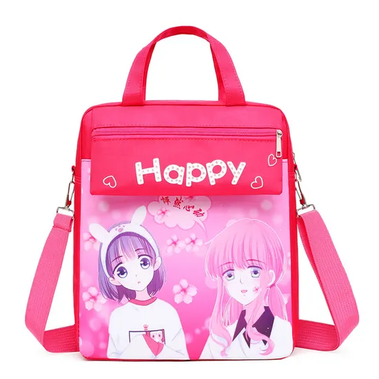 Cartoon Printing Graffiti Upgrade Large Capacity Metal Zipper Portable Multi-Layer Schoolbag