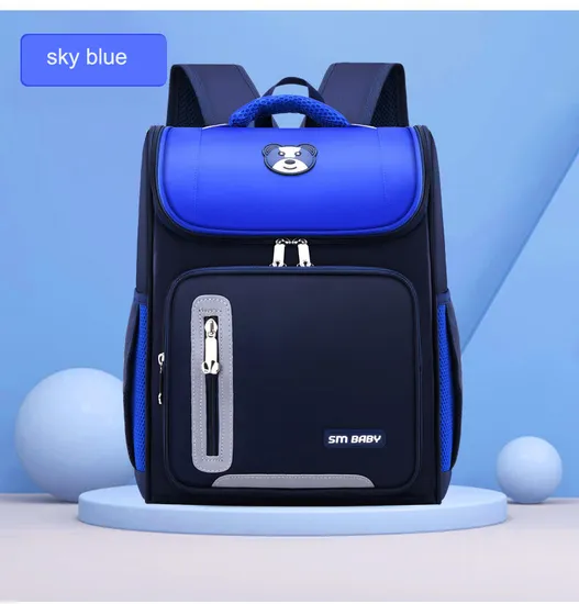 Water-Resistant Astronaut Kids School Bag for Boys Light Weight Grade 1-6 Pupil Student School Backpack Bags