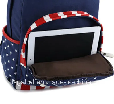 Colleague Students Canvas School Bag Travel Rucksack Backpack