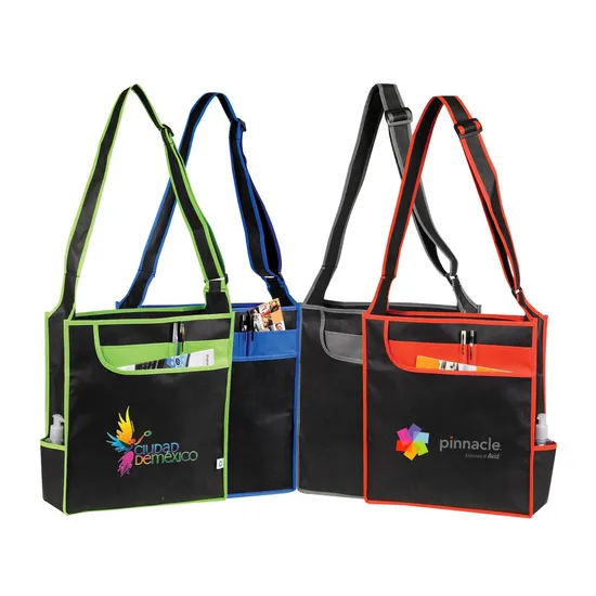 Advertising Non-Woven Messenger Tote Bags