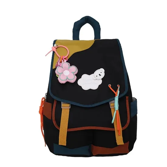 2024 Backpack Female Good-Looking Girly Sweet Backpack Cute High School Primary School Student Schoolbag
