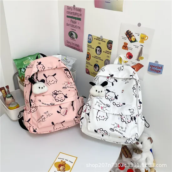 Japanese Printed Girl Backpack Students Lightweight Large Capacity Backpack Travel Leisure Backpack