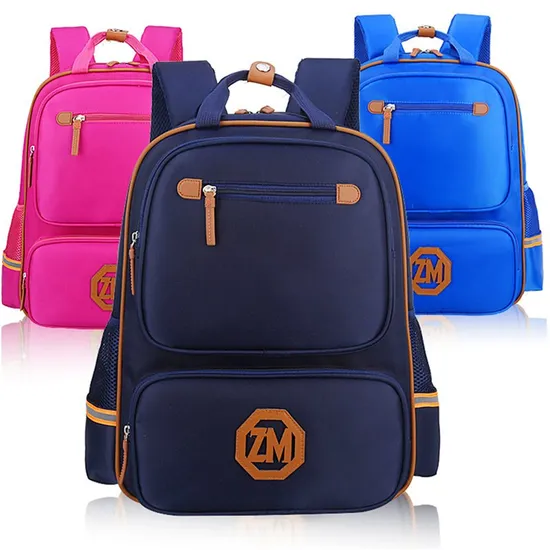 Custom Logo Wear-Resistant Breathable Schoolbag Bookbag Knapsack Mochila Backpack Children Kid Kindergarten Student Teenager Polyester Nylon Oxford School Bag