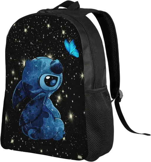 Stitch Backpack Cute Cartoon Daypack Laptop Travel Backpack Student Bookbag