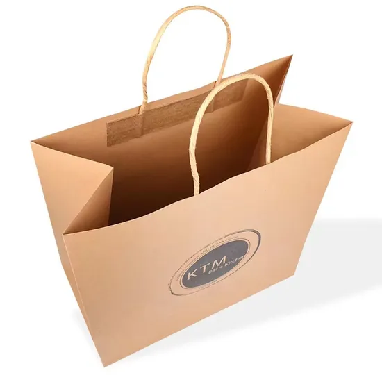 Luxury Ribbon Handle Boutique Paper Shopping Bag