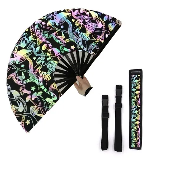 Storage Bag with a Waist Belt Fan Holster for Festivals and Parties Rave Party