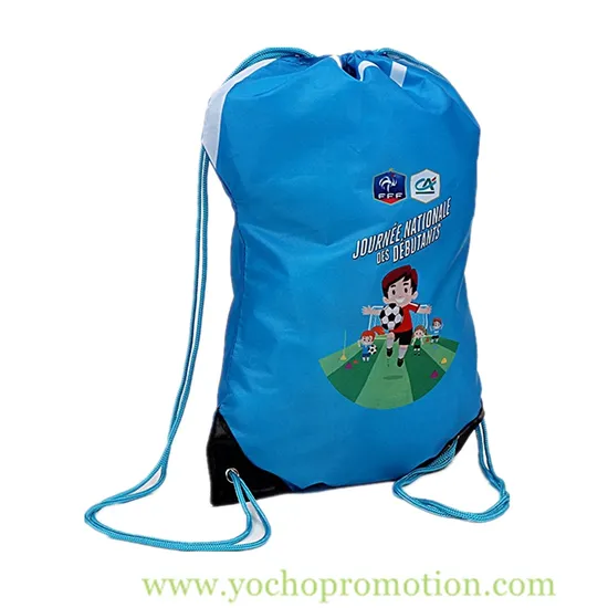 Cheapest Promotional Polyester Drawstring Bag with High Quality