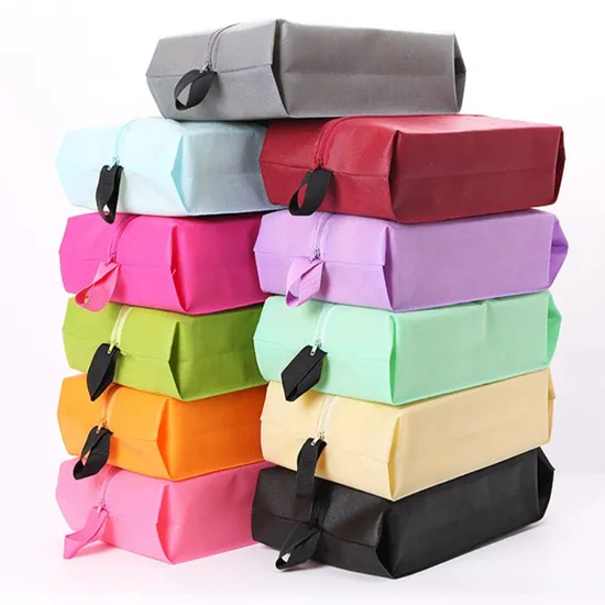 Custom Travel Storage Shoe Bag Zipper Promotion Eco Friendly Non Woven Shoe Bag