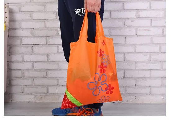 Strawberry Foldable Shopping Bags Creative Storage Bag Handbag Reusable Folding Grocery Nylon Large Bag