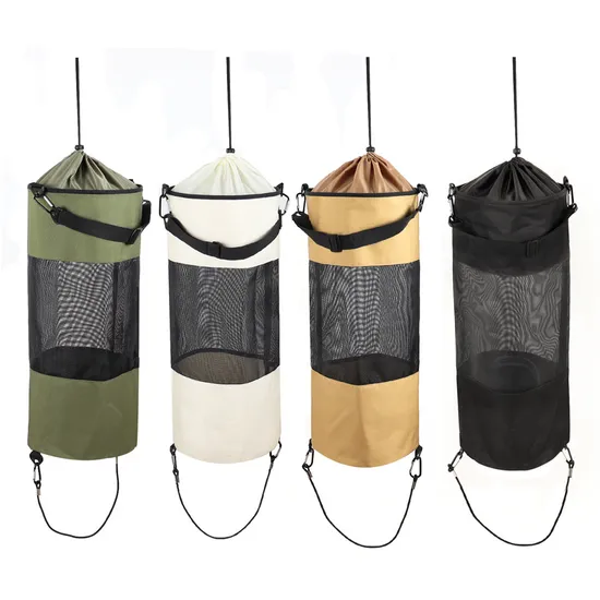 Large Capacity Boat Storage Can Portable Outdoor Mesh Trash Bag for Boat Leak Resistant Hanging Boat Trash Bag