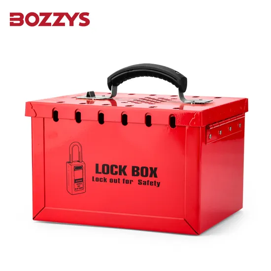 Bozzys Allow 12 Padlocks Steel Portable Safety Lockout Box