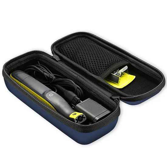 China Supplier Custom Waterproof Blue Protective Rasurar Storage Razor Portable Pocket Hard EVA Shaver Case