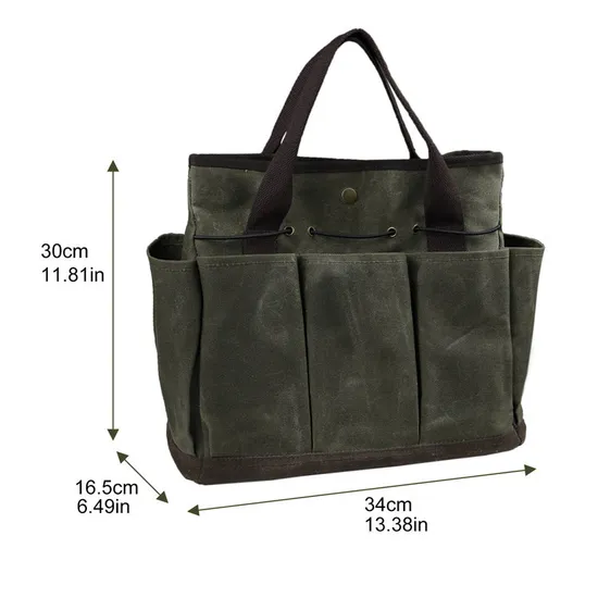 Heavy Duty Canvas Garden Tool Bag