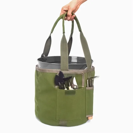 Garden Tool Bag Multifunctional Hand Bag Garden Tool Bucket Bag Waterproof Canvas Garden Tool Bag