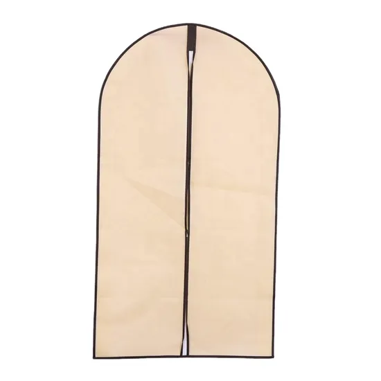 Black Foldable Travel Breathable Suit Packaging Garment Bag with Handles