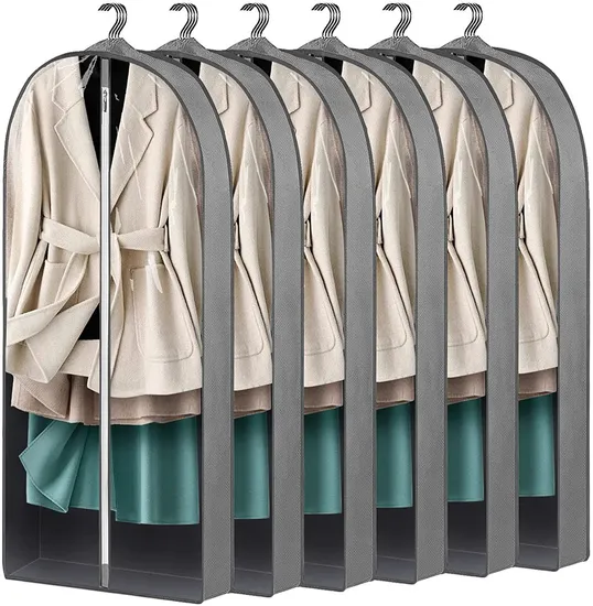 Suit Dustproof Cover, Transparent Dustproof Bag, Clothing Cover, Wardrobe, Clothes Hanging Pocket, Coat Hanging Type Household Thickened Cover