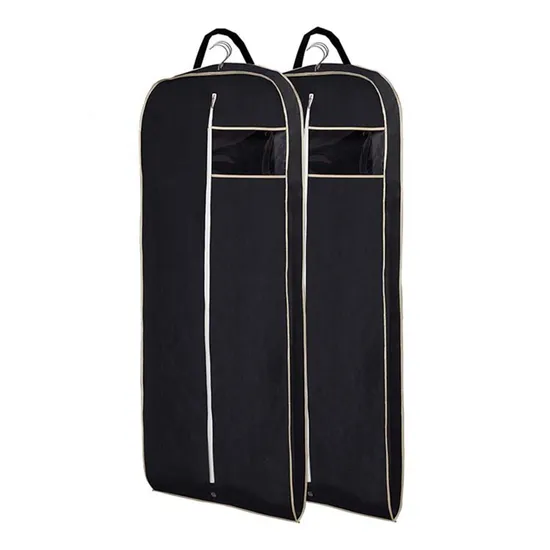 Customized Printed Non Woven Suit Cover Foldable Travel Clothing Storage Garment Bag