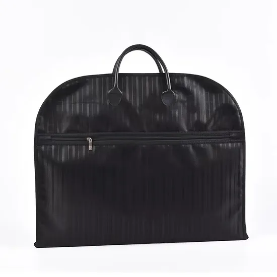 Promotional Polyester Foldable Garment Bag with Zipper Cloth Cover Suit Bag for Travel Leather Suit Carrier Bag