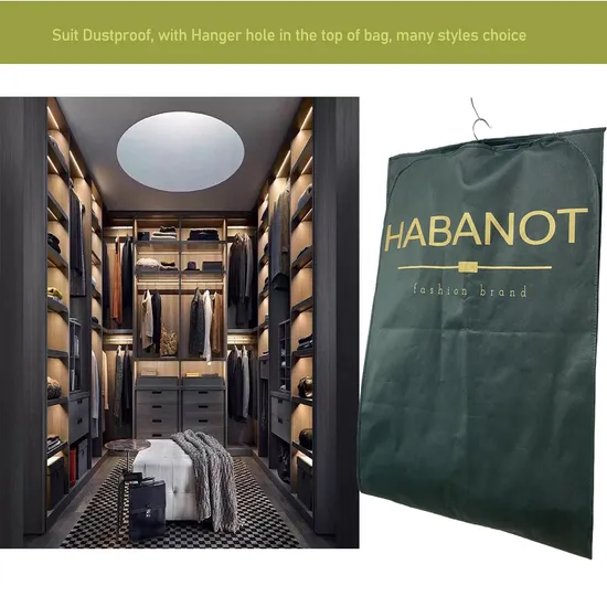 Wholesale Colorful PP Non Woven Garment Bag with Custom Logo Printed