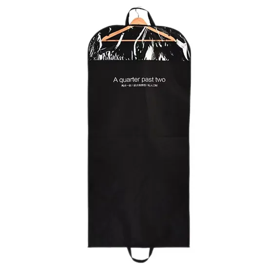 Clear Non Wovendress Storage Bag Hanging Cloth Travel Garment Bag with Hanger Hole Wedding Dress Travel Carrier Bag