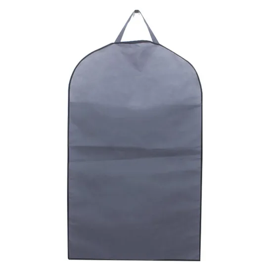 Custom High Quality Printed Logo Non Woven Fold Garment Suit Cover Men Non Woven Suit Bag with Zipper for Clothes